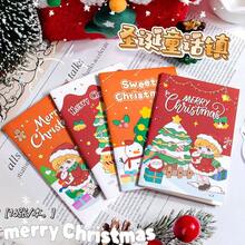 10pcs Christmas Notebooks, Memo Pads, Journals, Planners, Weekly Planners, Cartoon Stationery For Students And Office Use, Mini Pocket Notebooks, - Rectangle - View 2