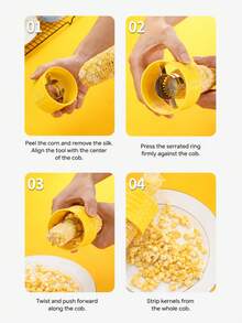 2pcs/1pc Corn Cob Stripper Tool, Corn Kernel Remover And Handheld Corn Peeler For Fresh Corn, Sweet Corn, Corn Salad, Soup, Salsa, BBQ Side Dishes, Meal Prep, Home Kitchen, Picnic And Camping Cooking - Multiple Styles and Colors - View 4