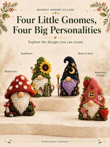 3D Beaded Gnome DIY Handmade Kit, Includes Colorful Beads And Step-By-Step Guide, Craft Beading Project Set For Adults And Teens, Creative Hobby Gift, Holiday Birthday Present And Home Decor - Multicolor - View 5
