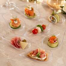 20pcs 4 Inch Mini Appetizer Cups, Transparent Plastic Dessert And Appetizer Dish Set, Asian Spoon Set, Small Catering Dessert Tasting Cups For Afternoon Tea Mini Desserts - Transparent - View 10