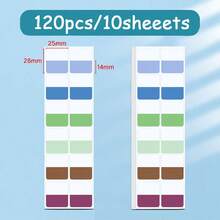 12-120pcs Pastel Color Index Tabs Sticky Notes, Self Adhesive Page Markers, Book Annotation Tabs, Bookmark Labels For Study Notes, Notebook, Document Classification, Office School Supplies - A - View 15
