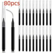 80/10 Piece Mini Eyebrow Brush With Lid - Eyebrow Coloring, Eyelash Filling, Eyebrow Lifting Brush - Professional Makeup Set, Suitable For Eyebrow Grafting, Gum Line Cleaning, Beauty Salon And Home Beauty Care - Multicolor - View 11