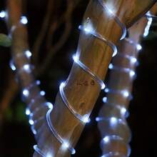 Outdoor Solar Waterproof Rope LED Lights, Bendable Clear Tube Design, Gentle Warm Glow, Wonderful Decor For Raised Planters, Deck Steps, Fence Lines And Backyard Landscaping - Tube Light - View 14