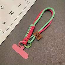 1pc New Universal Phone Wrist Strap Lanyard, Double-Layer Braided Nylon Phone Rope Bracelet, Durable Phone Lanyard Accessory With Card Slot, Birthday Holiday Gift For Mother, Family, Friends, Phone Charm Phone Chain - Multicolor - View 10