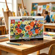Mobee P-3410C European Standard, Solid Material, Vibrant Colors, Soft And Easy To Apply, 12/24/36 Color Soft Oil Pastel Set, Professional Factory Wholesale Oil Pastel Set, Suitable For Professional Painting, Professional Drawing, Back To School Season - Sets - View 2