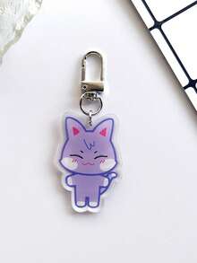 1pc Cartoon Keychain ANITEEZ Cartoon Cute Acrylic Keychain Bag Accessories K-Pop Yunho Yeosang Fan Gift - Multicolor - View 9