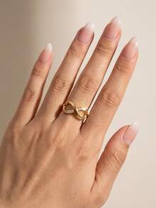 1pc S925 Sterling Silver Infinity Love Ring, Eternal Ring, Delicate Jewelry Gift, Daily Accessory, Engagement/Wedding Gift - Style 3 - View 5