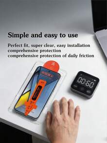2Pcs HD One Click Installation Cleanroom Tempered Glass Film Full Coverage Phone Screen Protector Compatible With Samsung Galaxy S25 S26 S24 Ultra S22 S23 Plus/Compatible With Xiaomi 17 15 Pro 9H+ Hardness Silk Screen Dustproof Explosion Proof Scratch Resistant No Bubble Automatic Adsorption Smooth Oil Repellent Layer Ultrasonic Fingerprint Unlocking Protective Film - Clear - View 10