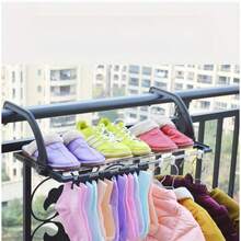 1pc Indoor Outdoor Multi-Functional Drying Rack Clothes Hanger Shoe Rack Window Sill Drying Stand Stainless Steel Window Sill Hanging Rack Load Capacity 20lbs - A - View 11