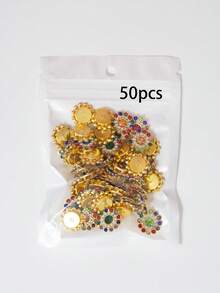 20/50/80/120颗套装水钻珠子，时尚彩色水钻装饰珠，适用于珠宝制作和工艺品制作。 - 14mm彩色鑽 - 查看 11