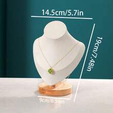1pc Minimalist Wooden Human Figure Necklace Display Stand, Elegant Jewelry Storage And Organizer, Home Decor, Jewelry Store Display Sun Travel Cool Back To School,Room Decor - Wooden Figure Neck - View 16