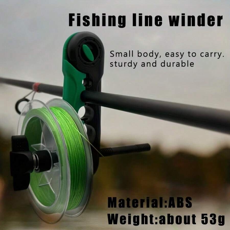 1pc Fishing Line Spooler Portable Fishing Line Reel Winder Rotating Fishing Line Reel Bait Fishing Line Spooler Carp Fishing Equipment
