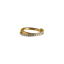 1pc CZ Hinged Septum Ring 316L Stainless Steel Side Set Zirconia Cartilage Hoop Women's Helix Piercing Earring Body Jewelry - As Shown - View 25