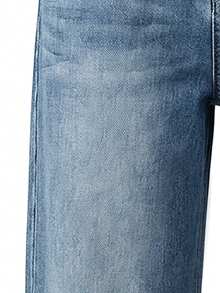 Tween Girl Fashion Straight Leg Loose Casual Denim Jeans - Blue - View 5