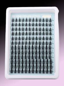 144 Clusters Anime Style False Eyelashes, False Eyelashes, Eyelashes, Partial False Eyelashes, Partial Eyelashes, Suitable For Beginners And Reusable, 10-16mm Single Cluster False Eyelashes - D - View 5