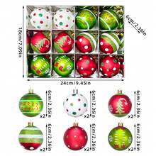 The Grinch Christmas Decoration Theme Elf Green Furry Monster Painted Christmas Ball Gift Box Tree Hanging Ornament Pendant Ball - Multicolor - View 14