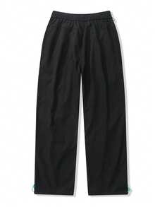 NBCT Women's City Outdoor Solid Color Deconstructed Casual Pants, Adjustable Waist With Contrast Drawstring, Adjustable Cuffs, Versatile Long Pants For Daily Multi-Scenario Outings, Shopping And Commuting - Black - View 3