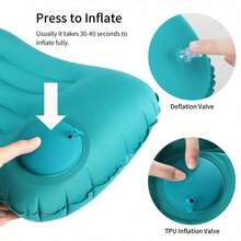 Manual Inflatable Multi-Function Travel Pillow/Cushion, Suitable For Travel, Home And Outdoor Camping - Multicolor - View 1