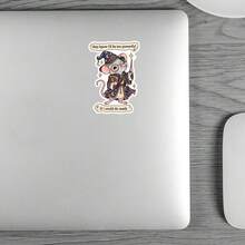 3Inches Too Powerful If I Could Do Math Sticker Funny Math Meme Sarcastic Mental Health Humor Relatable Confidence Quote Decal For Laptops Water Bottles Notebooks Planner Journals Lockers Readers Creatives - A - View 2