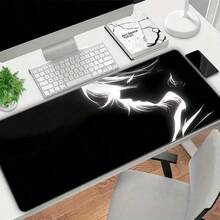 Fashionable Mouse Pad With Artistic Gradient Design, Suitable For Your Office Desk - Girl With Closed Eyes - View 3
