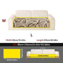 1PC Cream-Style Plush Velvet Sofa Cushion With Large Leaf Pattern – Autumn/Winter Fluffy Skin-Friendly Seat Pad, Non-Slip Pet-Friendly & Stain-Resistant, Sofa Decorative Protector Cover, Machine Washable - Multicolor - View 13