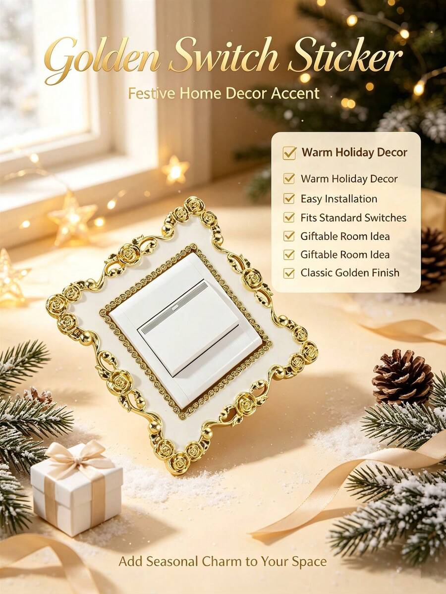 1/2pcs Creative Living Room Bedroom Lamp Socket Wall Outlet Protective Decorative Switch Sticker Wall Decal, Couple Gift, Birthday, Graduation