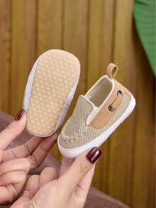 0-1 Years Old Spring Summer Autumn Versatile Driving Loafers Soft Sole Slip-On Infant Boy Walking Shoes Flat Shoes Infant Flat Shoes - Apricot - View 7