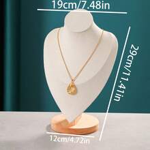 1pc Minimalist Wooden Human Figure Necklace Display Stand, Elegant Jewelry Storage And Organizer, Home Decor, Jewelry Store Display Sun Travel Cool Back To School,Room Decor - Wooden Figure Neck - View 17