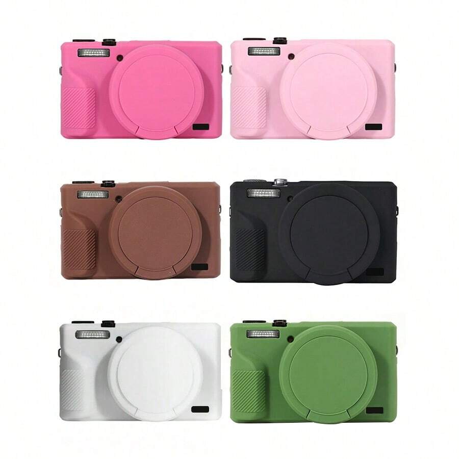 Canon G7 X Mark III Digital Camera Protective Case, Camera Silicone Sleeve, Canon Camera Bag, Camera Accessories, Camera Pouch - Multicolor - View 1