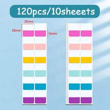 12-120pcs Pastel Color Index Tabs Sticky Notes, Self Adhesive Page Markers, Book Annotation Tabs, Bookmark Labels For Study Notes, Notebook, Document Classification, Office School Supplies - A - View 16