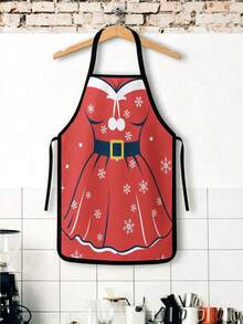 2pcs Christmas Apron, Fun Apron, Suitable For Cooking In The Kitchen, For Festivals And Parties. It's Also A Great Gift To Give To Friends. - Multicolor - View 8