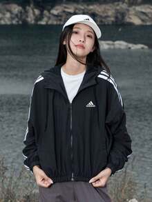 Adidas Dance SLIM 3-Stripes Slim Fit Black Long Sleeve Track Jacket Women's - Black - View 1