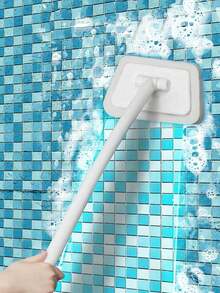 Bathroom Brush With Detachable Long Handle And Replaceable Sponge Head, Deep Clean Floors, Walls, Tiles, Bathtub, Windows, Perfect Christmas Gift For Home - Upgraded Version - View 3