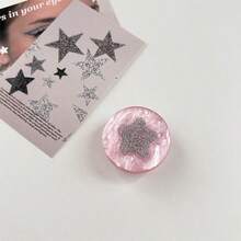 1pc Fresh Style Glitter Star Adhesive Desktop Phone Stand, Phone Support Holder, Phone Decoration Gift - Multicolor - View 8