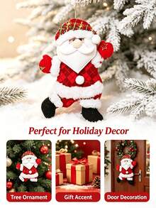 2pcs Christmas Hanging Decorations, Creative Santa Claus Decor, New Year Window Decorations, Suitable For Christmas, Christmas Holiday Window Decor, Home Decor, Christmas Decorations And Christmas Party Gifts - Multicolor - View 7