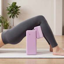 1/2pcs Lightweight High-Density EVA Yoga Blocks, Strong Pressure Resistance, Suitable For Home Fitness, Pilates Practice, Stretching, Meditation, Dance, Ballet Training, Home Gymnastics Training And Balance Training - Multicolor - View 4