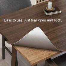 1 Roll Dark Walnut Wood Grain Contact Paper, Self-Adhesive PVC Wallpaper, Peel And Stick Simple DIY Application, Waterproof Removable Wood Look Film, Easy To Cut & Clean, Renter Friendly Decor For Kitchen Cabinets, Dresser, Countertop, - Mosaic Black Walnut - View 11