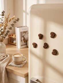10/5/1/Set Leopard Print Love Refrigerator Magnet Set, Suitable For Refrigerators, Whiteboards, Offices, Kitchens, Home Decoration, Fun Gifts For Friends, Party Supplies, Strong Adhesion, Durable And Waterproof, Table Decoration - Leopard Print Heart Fridge Magnet - View 1