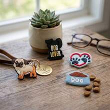 16-Piece Cute Pet-Themed PVC Shoe Charm Set – Decorative Accessories For Clogs, Beach Shoes, And Slides – Ideal For Casual Outfits And Party Favors - Multicolor - View 4