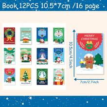 20 cuốn sổ tay Noel, giấy ghi chú, nhật ký, sổ kế hoạch, sổ kế hoạch tuần, văn phòng phẩm hoạt hình cho học sinh và văn phòng, sổ tay bỏ túi mini - Hình chữ nhật - Xem 6