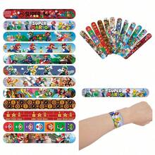 asmodee 12pcs/24pcs Nintendo Mario PVC Slap Bracelets, Fun Craft Gifts For Halloween, Christmas Holiday Dress Up, Party Favors - Style Random - View 3