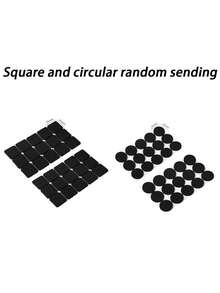30PCS Non-Slip Furniture Pads, Easy To Apply, Anti-Scratch, Noise Reduction, Floor Protection Pads, Material: Other Materials, Indoor/Outdoor Use Without Power, Chair Silent Foot Pads, Table/Chair/Stool Leg Protection Covers, Sound-Insulating Non-Slip Stickers, Furniture Anti-Collision Pads (Square/Round Randomly Sent) - A - View 11