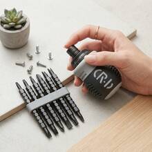 Ratchet Screwdriver Set, Short Handle Compact Screwdriver Kit With Non-Slip Grip & Double-Ended Bits, Multi-Function Hand Tool Set For Tight Spaces, Furniture & Appliance Repair, Electronics, Toys & Home Maintenance - A - View 2