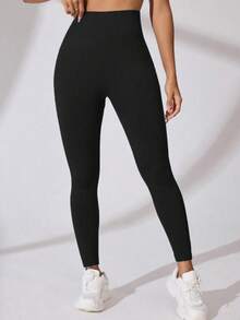High Waist Seamless Yoga Leggings, Butt Lifting & Tummy Control, High Elasticity, Gym Workout Pants - Multicolor - View 4