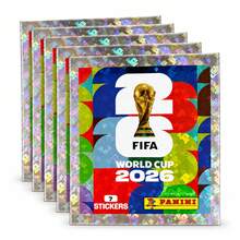 FIFA صندوق بانيني 2026 كأس العالم، 7 ملصقات في كل عبوة، بطاقات كرة قدم مرخصة رسمياً، مناسبة لعشاق كرة القدم - متعدد الألوان - مشاهدة 9