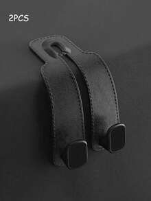 4pcs/2pcs/1pc Car Seat Storage Hooks, Universal Fit, Fashionable Minimalist Double-Fold Design, Sturdy And Durable, Easy Installation, Universal Headrest Hanging Bag, Clothes Hook, Popular Car Accessory, Multi-Functional Car Storage Hook, Father's Day Gift - Multicolor - View 15