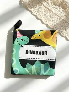 1pc Unisex Baby Cloth Book, Built-In Cartoon Pattern Ring Paper, Suitable For Infant Cognition, Tear-Resistant, Newborn Gift - Multicolor - View 7