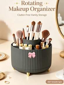Makeup Brush Storage Organizer, Can Store Eyeshadow, Lipstick, And Makeup Brushes, Suitable For Bedroom, Bathroom, Desk, Home Decor, Can Also Double As A Jewelry And Perfume Storage Rack, Practical Decorative Item, Suitable For Daily Use By Women - Multicolor - View 12