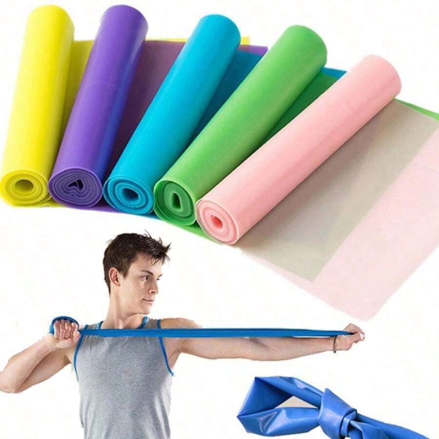 Unisex Resistance Bands, Suitable For Strength Training, Yoga, Pilates, Stretching Exercises And Home Fitness, Multiple Intensity Levels Available - Multicolor - View 1