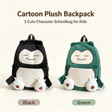asmodee Snorlax Pokemon Cute Plush Backpack 3D Cartoon Character School Bag Large Capacity Soft Daily Backpack Adjustable Shoulder Straps Travel Backpack Suitable As Gift For Boys Girls/Teenagers - Multi-color - View 4